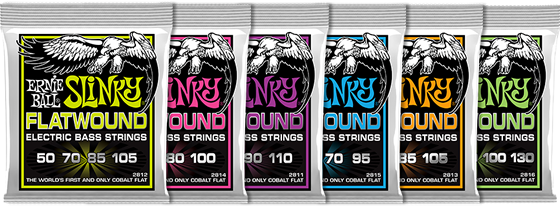 Ernie Ball M-Slinky Flatwound Electric Bass Strings